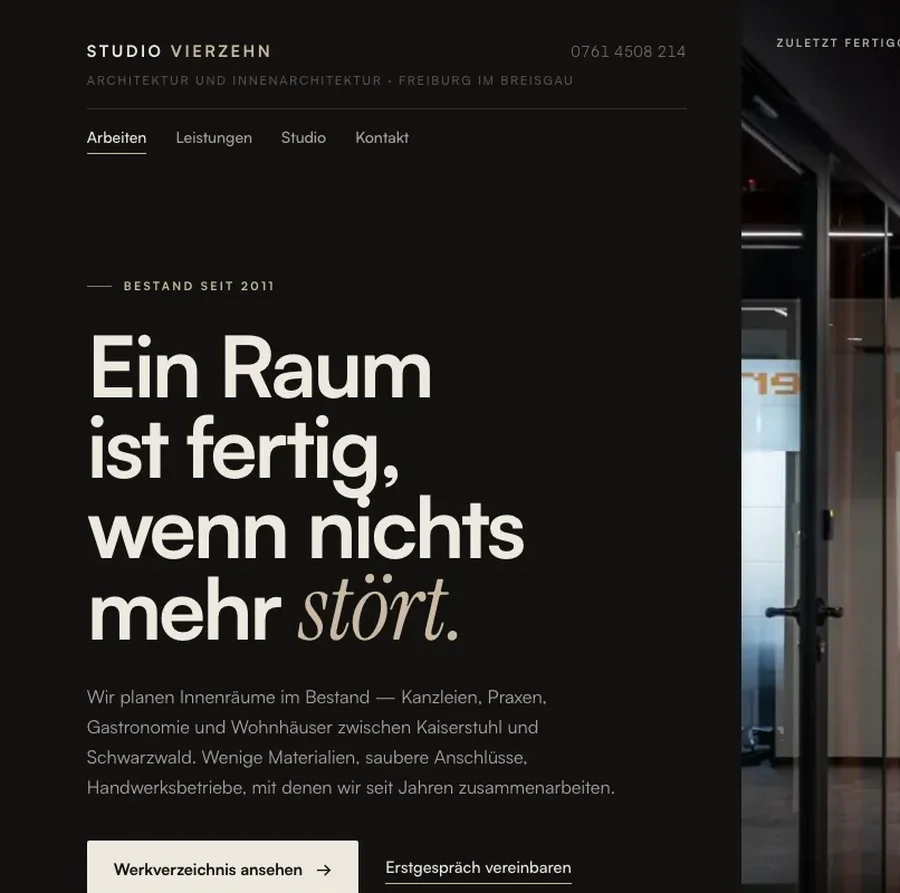 Beispielentwurf: Website einer Physiotherapie-Praxis